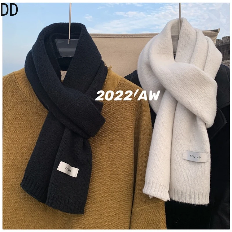 Wool Scarf Men - Syal rajut wol untuk pria, syal