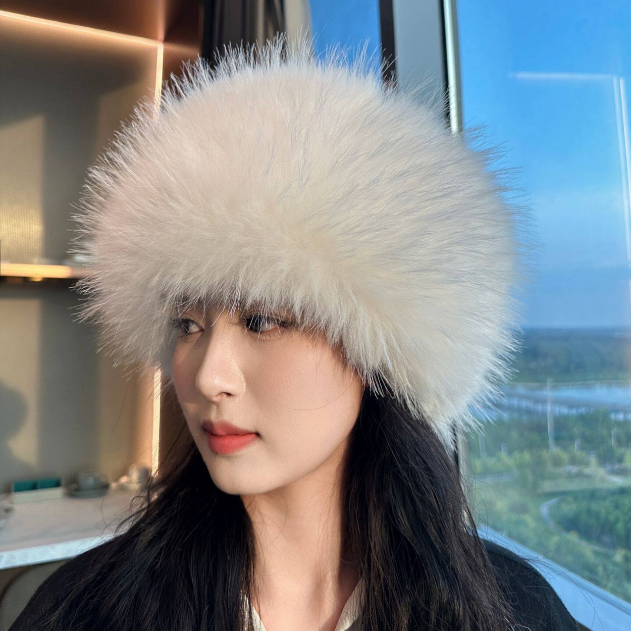 Topi Bulu Imitasi Rubah Lembut - Knit Beanie Hat Warm ulasan dan harga