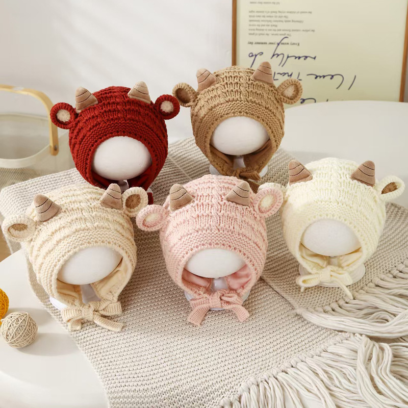 Topi Rajut Bayi Musim Dingin 4 - Knit Beanie Hat Warm ulasan dan harga