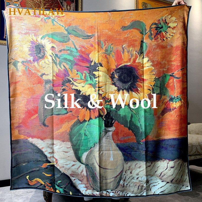 Syal Elegan 30% Sutra 70% Wol  - Shawl Wrap Winter ulasan dan harga